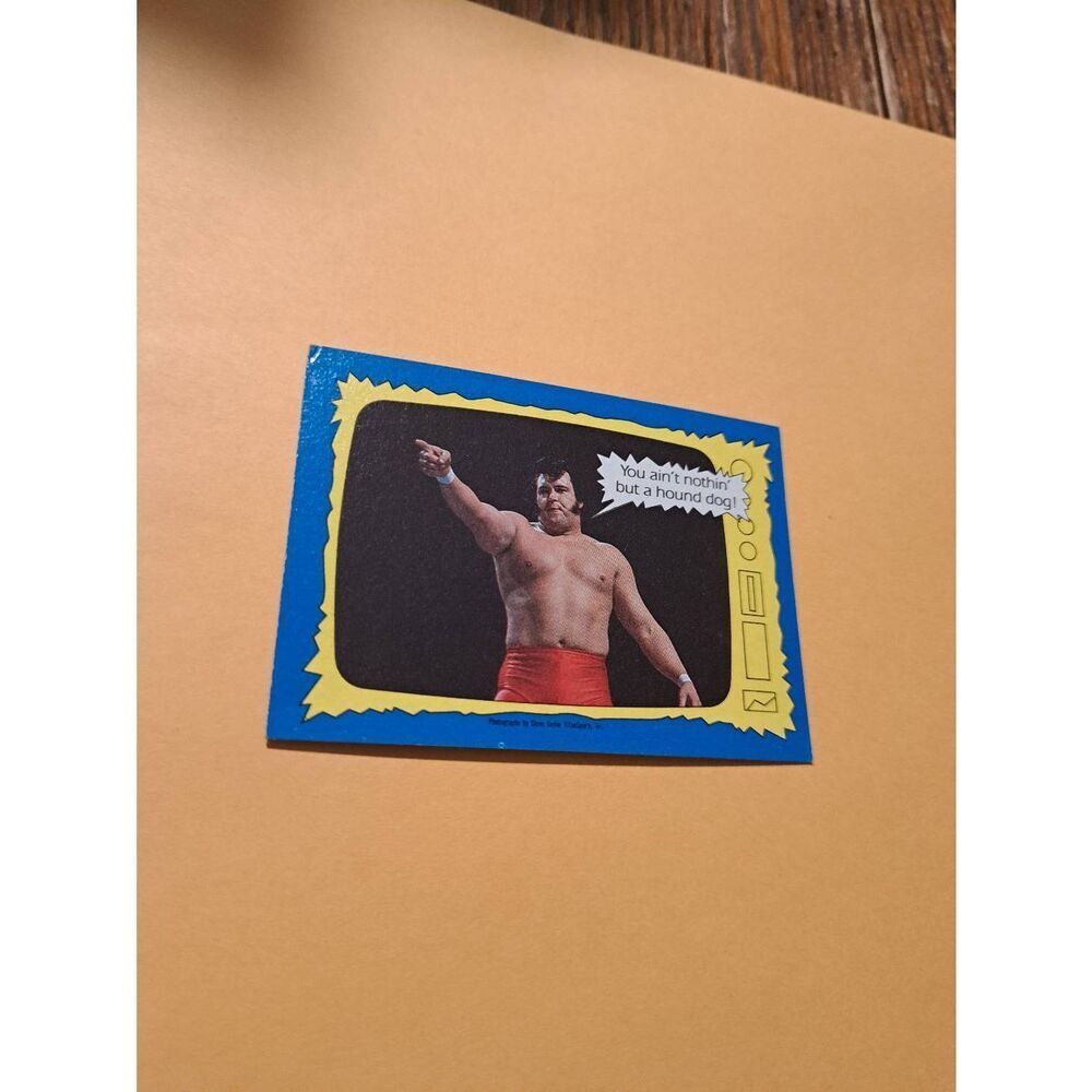Vintage 1987 WWF Honky Tonk Man Wrestling Trading Card 73 Superstars Speak Topps
